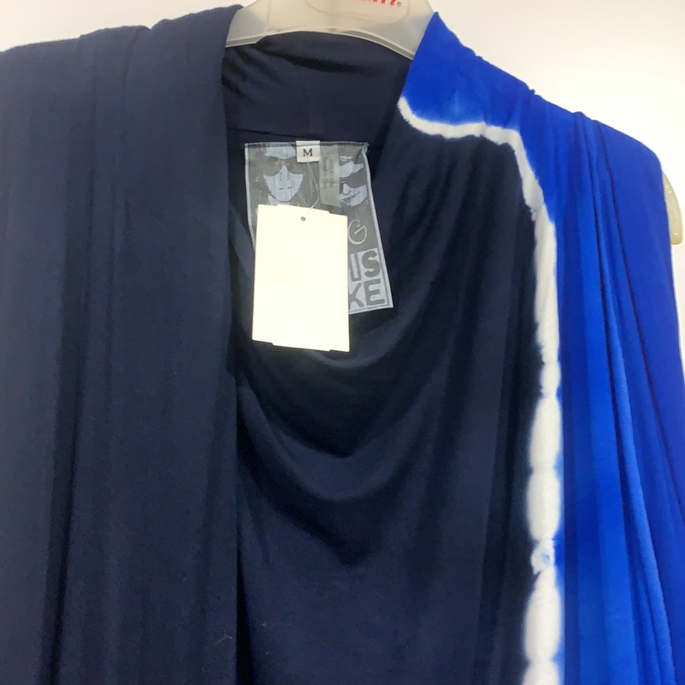 Young Fabulous & Broke Navy and Royal Blue Midi Dress - Picture 3 of 5